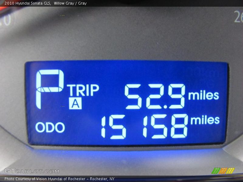 Willow Gray / Gray 2010 Hyundai Sonata GLS