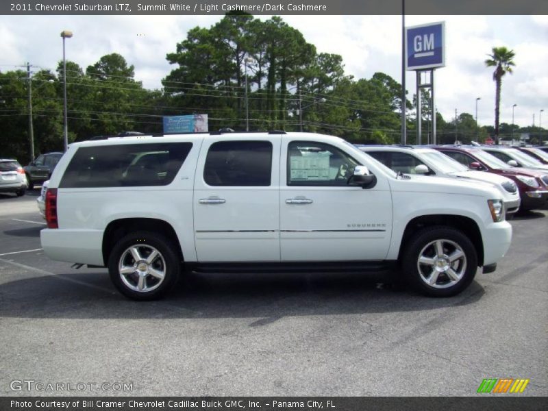 Summit White / Light Cashmere/Dark Cashmere 2011 Chevrolet Suburban LTZ
