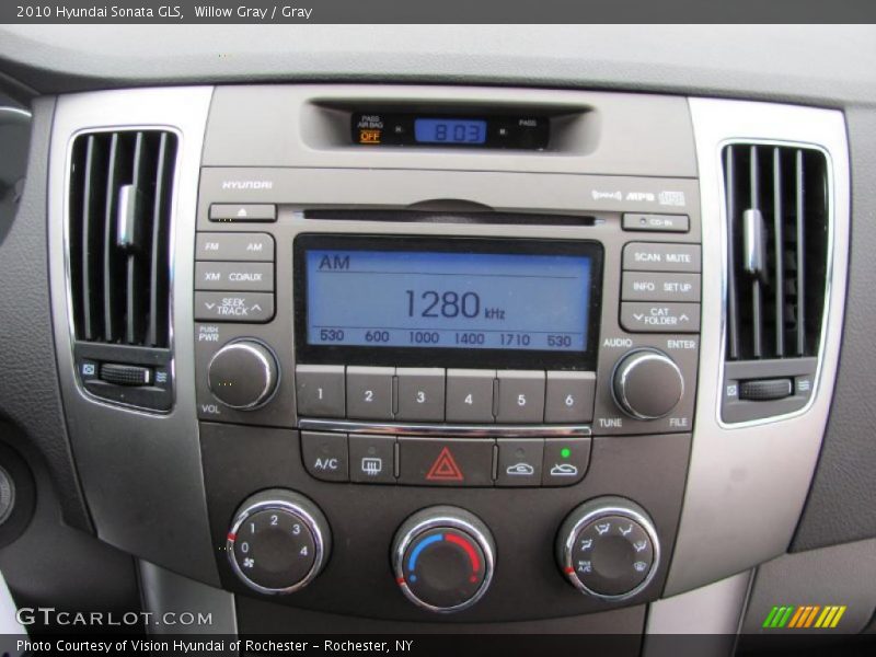 Willow Gray / Gray 2010 Hyundai Sonata GLS
