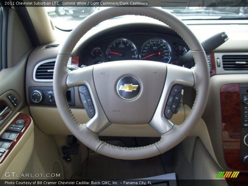 Summit White / Light Cashmere/Dark Cashmere 2011 Chevrolet Suburban LTZ