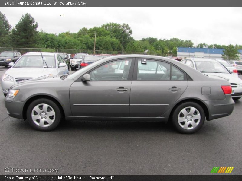 Willow Gray / Gray 2010 Hyundai Sonata GLS