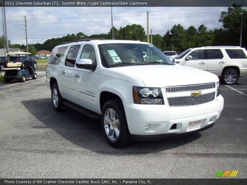 Summit White / Light Cashmere/Dark Cashmere 2011 Chevrolet Suburban LTZ