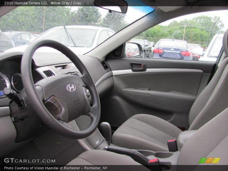 Willow Gray / Gray 2010 Hyundai Sonata GLS