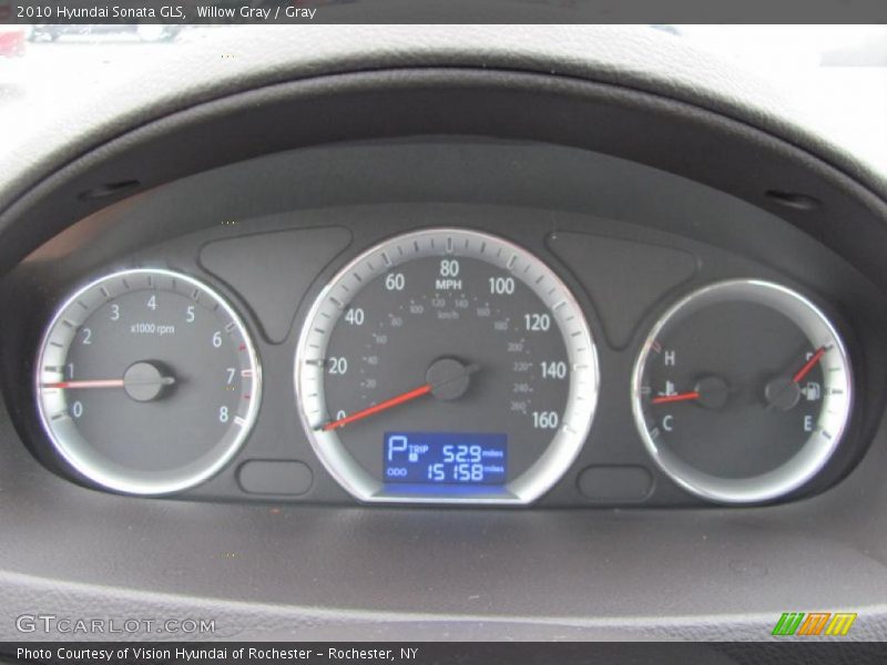 Willow Gray / Gray 2010 Hyundai Sonata GLS