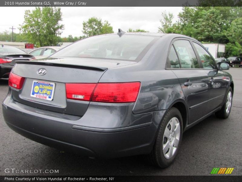 Willow Gray / Gray 2010 Hyundai Sonata GLS