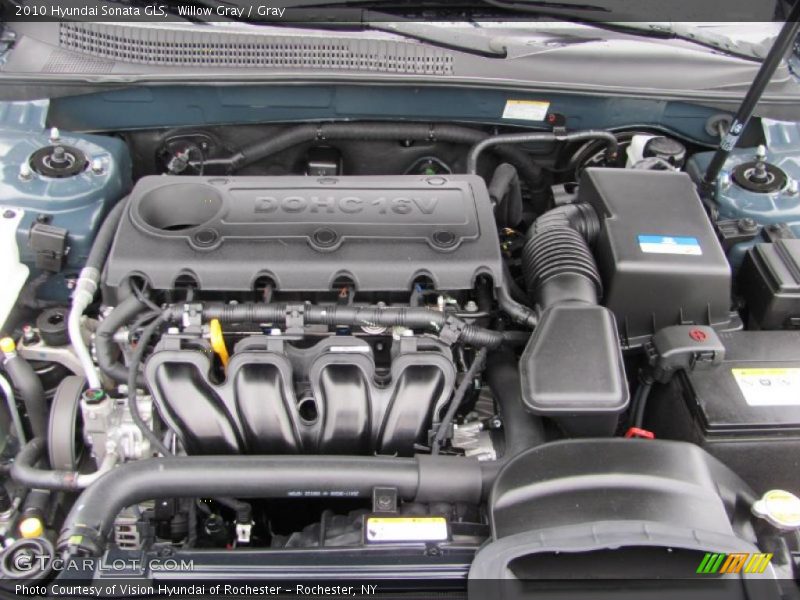 Willow Gray / Gray 2010 Hyundai Sonata GLS