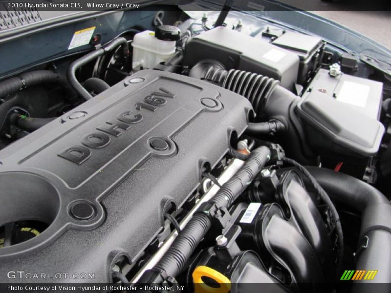 Willow Gray / Gray 2010 Hyundai Sonata GLS