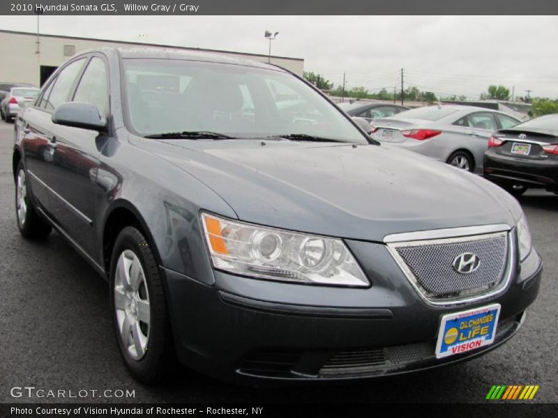 Willow Gray / Gray 2010 Hyundai Sonata GLS