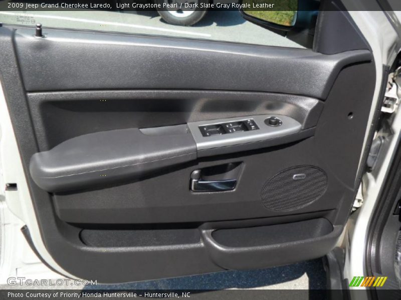Light Graystone Pearl / Dark Slate Gray Royale Leather 2009 Jeep Grand Cherokee Laredo
