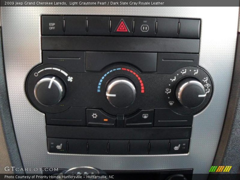 Light Graystone Pearl / Dark Slate Gray Royale Leather 2009 Jeep Grand Cherokee Laredo