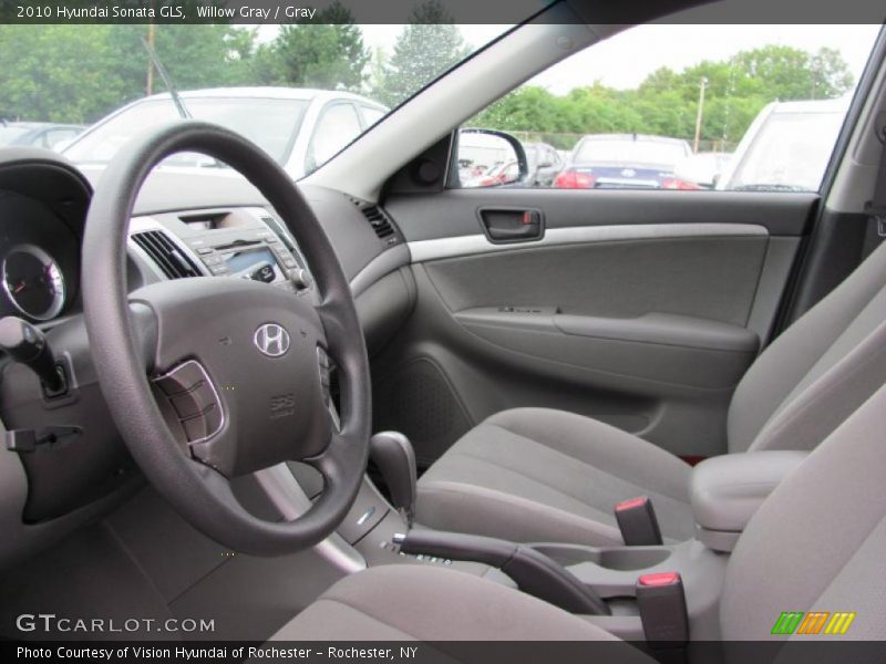 Willow Gray / Gray 2010 Hyundai Sonata GLS