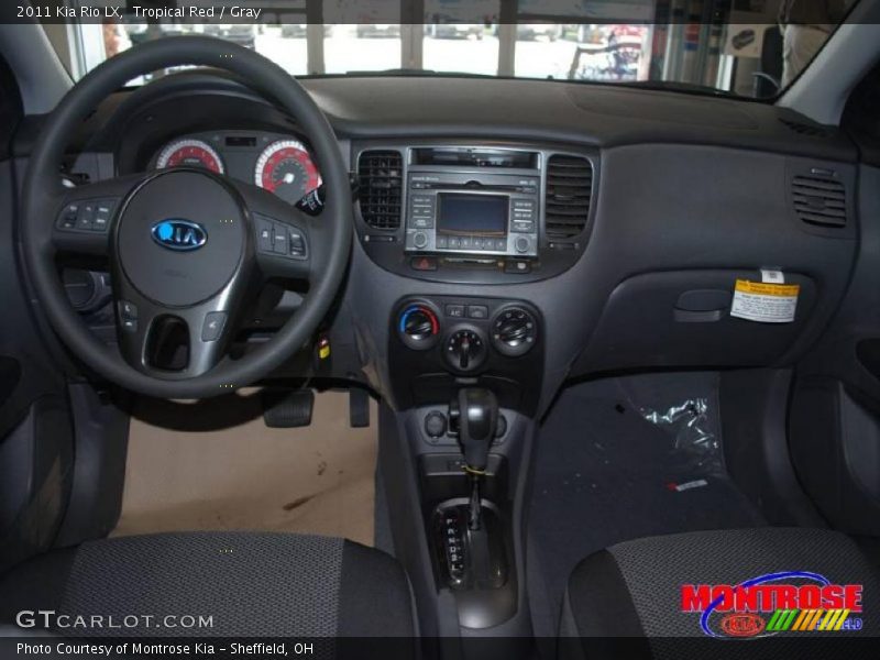 Tropical Red / Gray 2011 Kia Rio LX