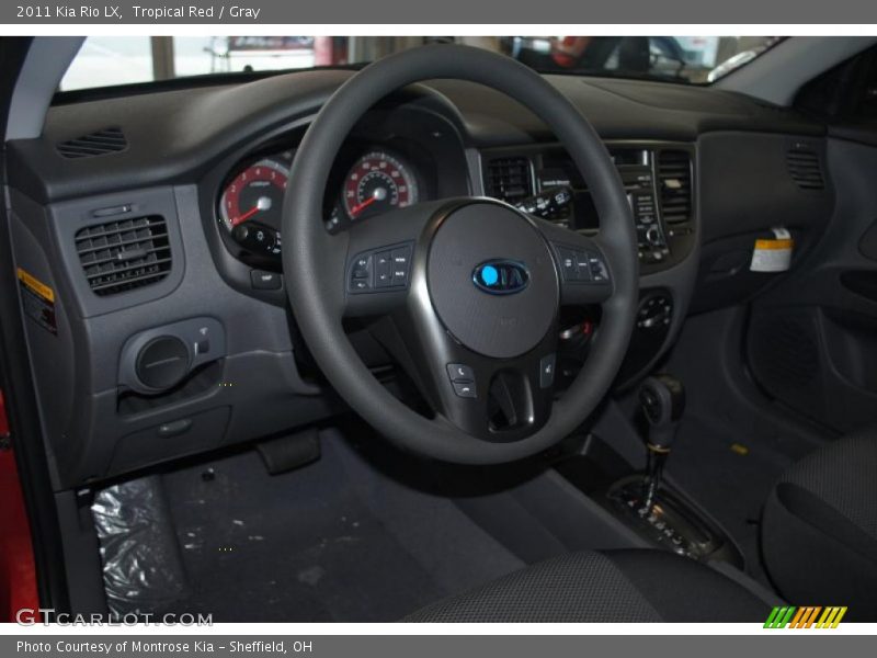 Tropical Red / Gray 2011 Kia Rio LX