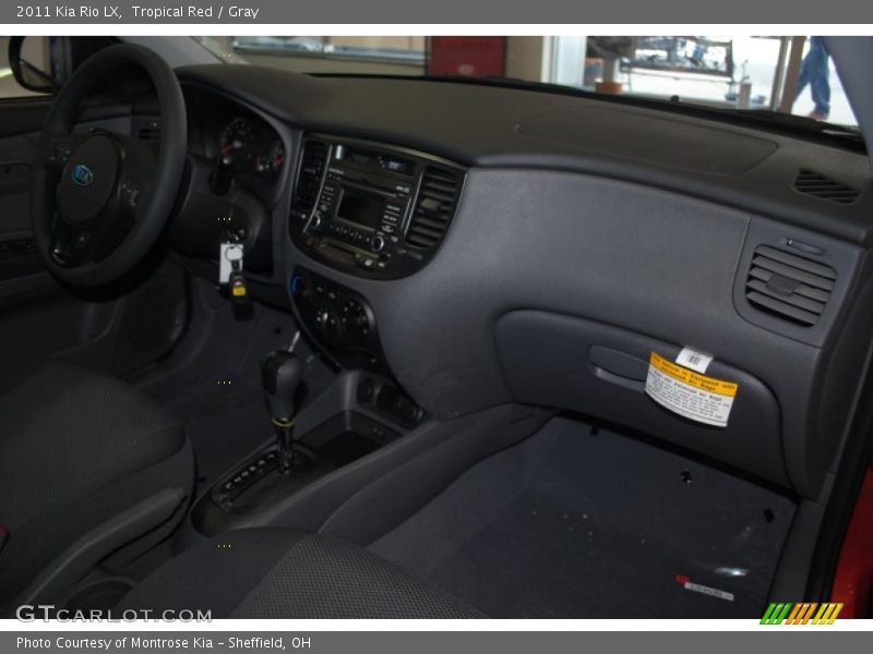 Tropical Red / Gray 2011 Kia Rio LX
