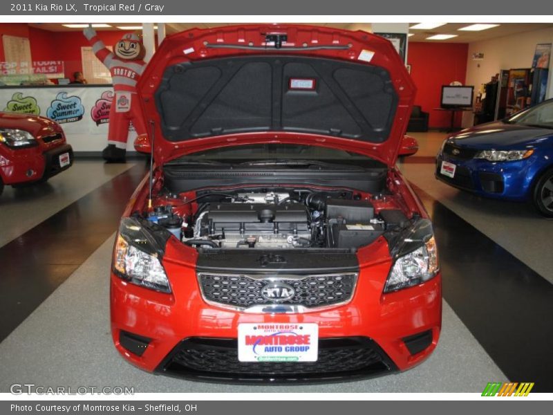 Tropical Red / Gray 2011 Kia Rio LX