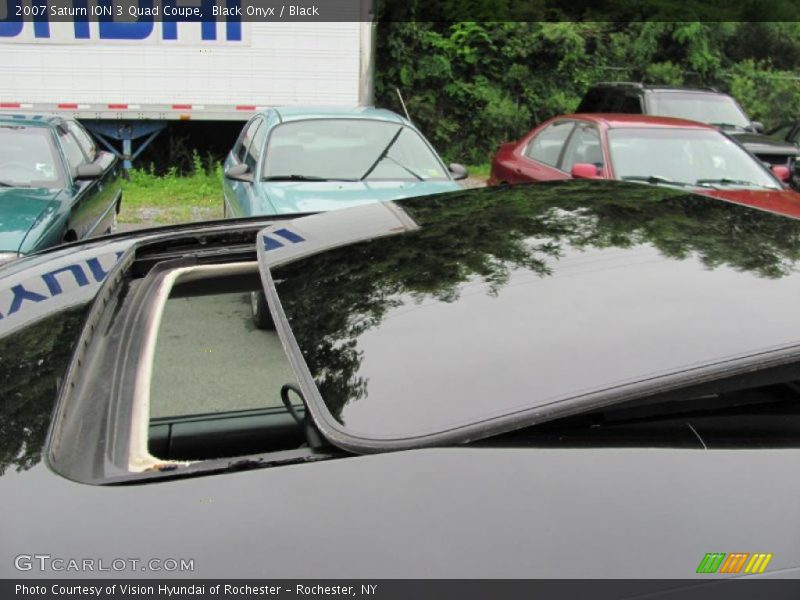 Black Onyx / Black 2007 Saturn ION 3 Quad Coupe