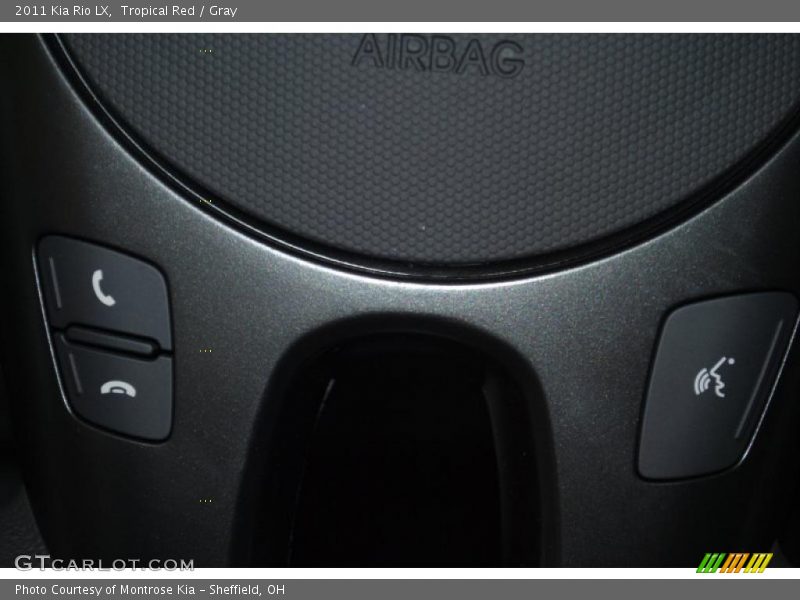 Tropical Red / Gray 2011 Kia Rio LX