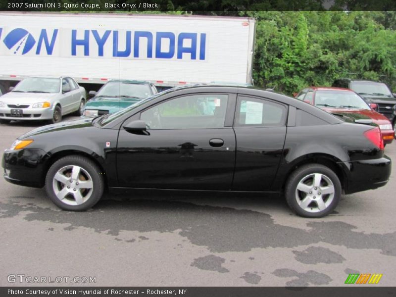 Black Onyx / Black 2007 Saturn ION 3 Quad Coupe