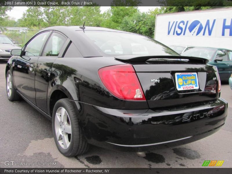 Black Onyx / Black 2007 Saturn ION 3 Quad Coupe