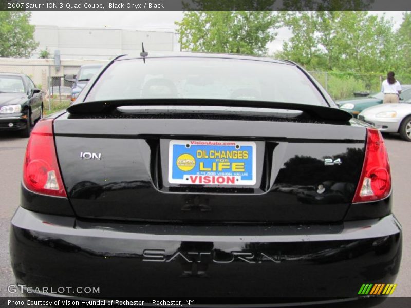 Black Onyx / Black 2007 Saturn ION 3 Quad Coupe