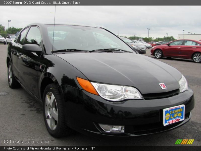 Black Onyx / Black 2007 Saturn ION 3 Quad Coupe