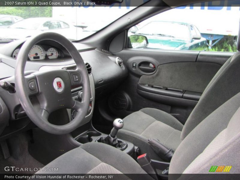 Black Onyx / Black 2007 Saturn ION 3 Quad Coupe