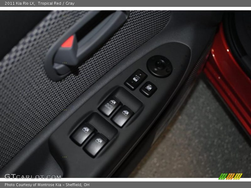 Tropical Red / Gray 2011 Kia Rio LX