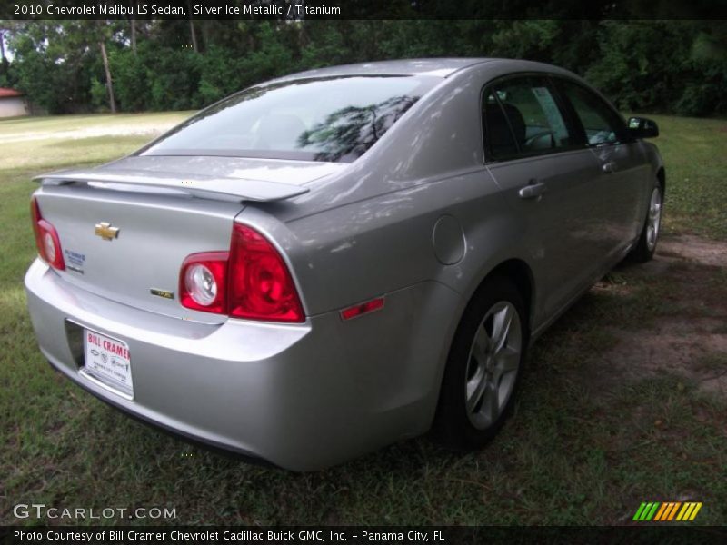 Silver Ice Metallic / Titanium 2010 Chevrolet Malibu LS Sedan