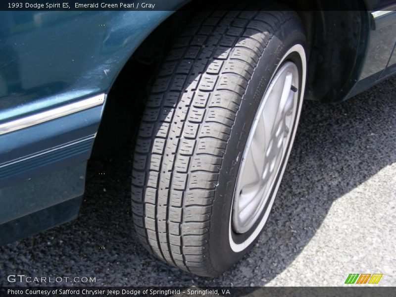 Emerald Green Pearl / Gray 1993 Dodge Spirit ES
