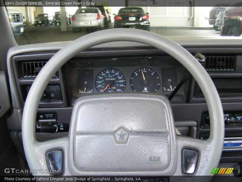 Emerald Green Pearl / Gray 1993 Dodge Spirit ES