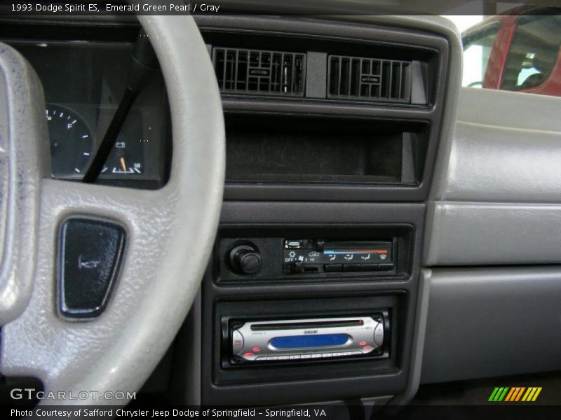 Emerald Green Pearl / Gray 1993 Dodge Spirit ES