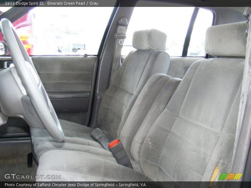 Emerald Green Pearl / Gray 1993 Dodge Spirit ES