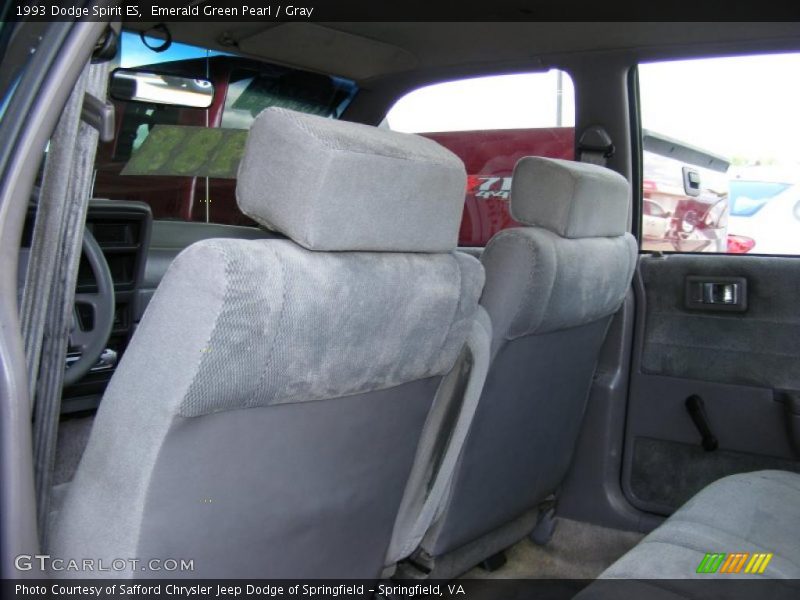 Emerald Green Pearl / Gray 1993 Dodge Spirit ES
