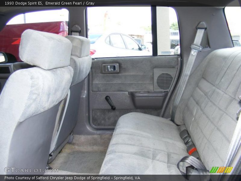 Emerald Green Pearl / Gray 1993 Dodge Spirit ES
