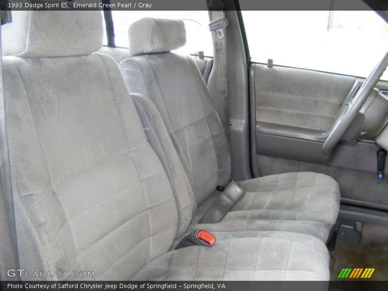 Emerald Green Pearl / Gray 1993 Dodge Spirit ES