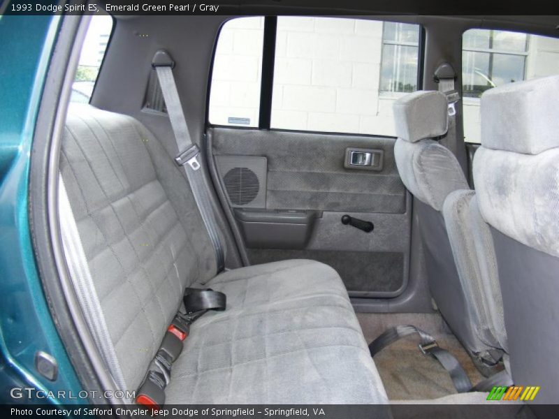 Emerald Green Pearl / Gray 1993 Dodge Spirit ES