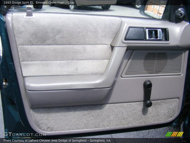 Emerald Green Pearl / Gray 1993 Dodge Spirit ES