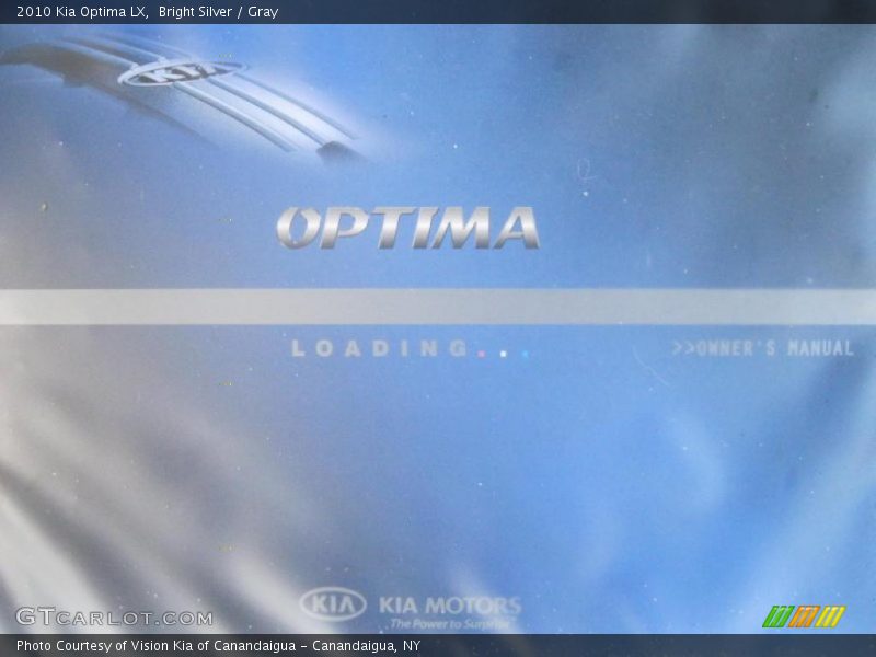 Bright Silver / Gray 2010 Kia Optima LX