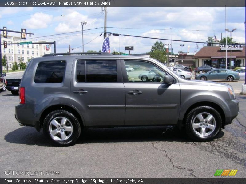 Nimbus Gray Metallic / Beige 2009 Honda Pilot EX-L 4WD