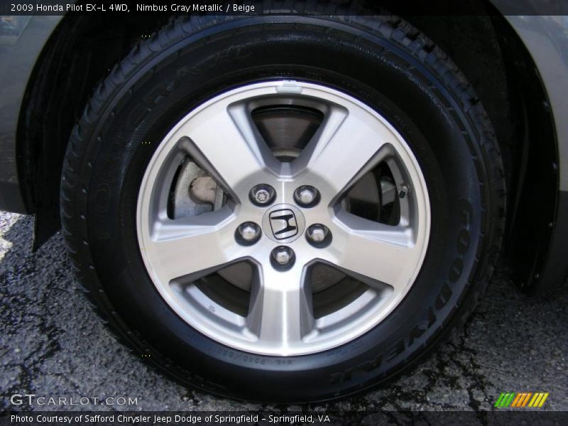 Nimbus Gray Metallic / Beige 2009 Honda Pilot EX-L 4WD