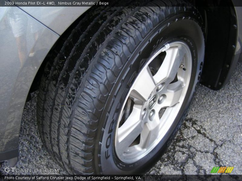 Nimbus Gray Metallic / Beige 2009 Honda Pilot EX-L 4WD