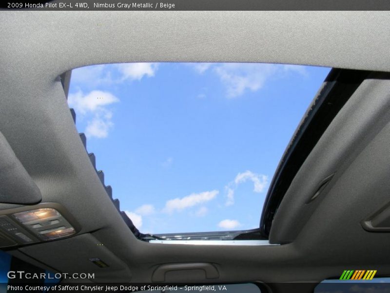 Nimbus Gray Metallic / Beige 2009 Honda Pilot EX-L 4WD