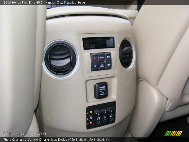 Nimbus Gray Metallic / Beige 2009 Honda Pilot EX-L 4WD