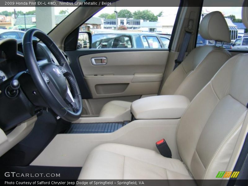 Nimbus Gray Metallic / Beige 2009 Honda Pilot EX-L 4WD