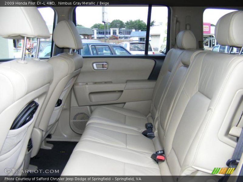 Nimbus Gray Metallic / Beige 2009 Honda Pilot EX-L 4WD