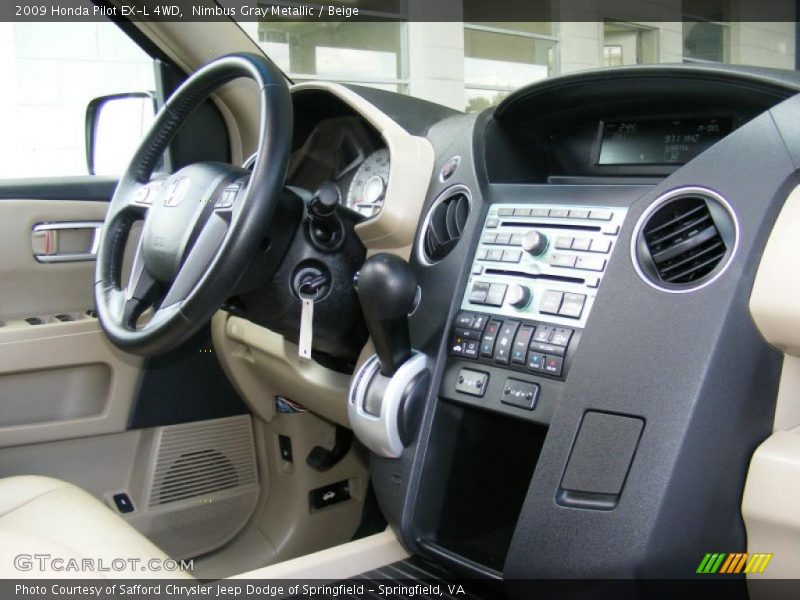 Nimbus Gray Metallic / Beige 2009 Honda Pilot EX-L 4WD