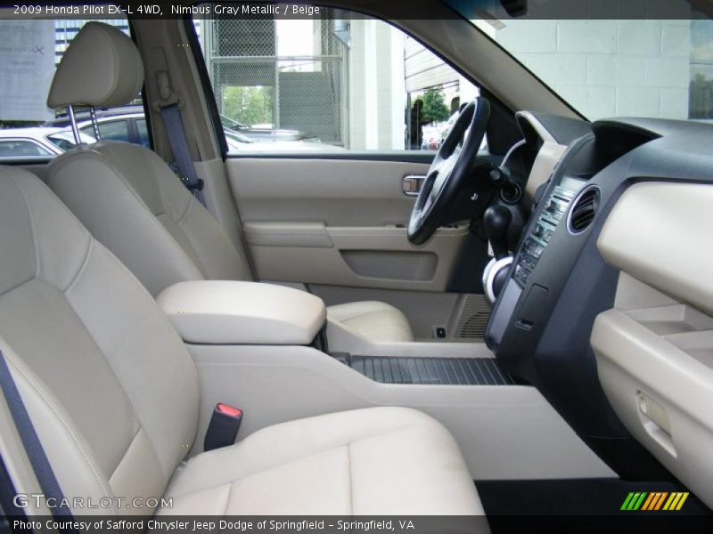 Nimbus Gray Metallic / Beige 2009 Honda Pilot EX-L 4WD