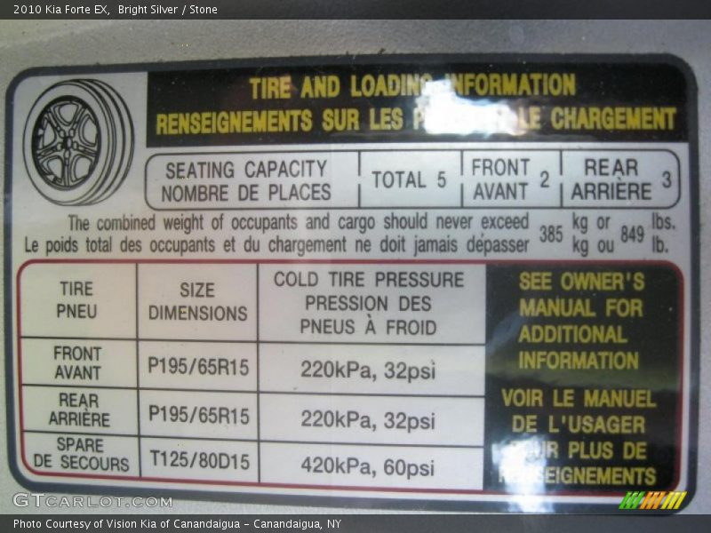 Bright Silver / Stone 2010 Kia Forte EX