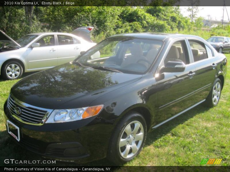 Ebony Black / Beige 2010 Kia Optima LX