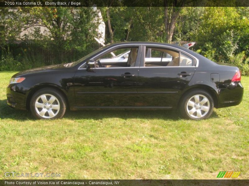 Ebony Black / Beige 2010 Kia Optima LX